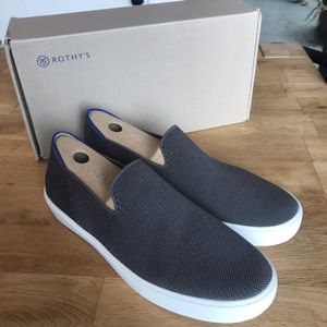 Rothys Sneaker Steel Grey NEW w/box 10.5 10